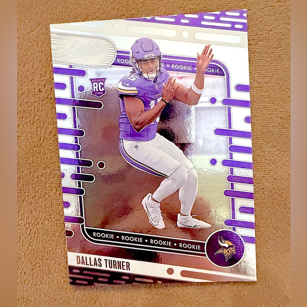Dallas Turner Rookie 2024 Panini Absolute Minnesota Vikings NFL Football Card